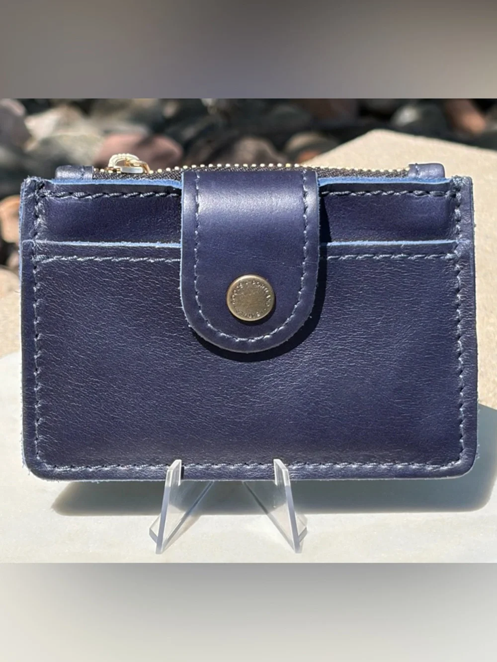 Sabrina Wallet Portland Leather Cowboy Blue NWOT